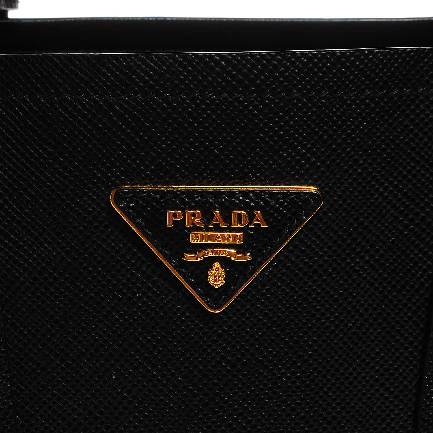 Prada Saffiano Cuir Small Double Bag Nero Black 5 of 9