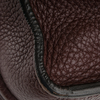 Celine Drummed Calfskin Mini Luggage Dark Brown 10 of 11