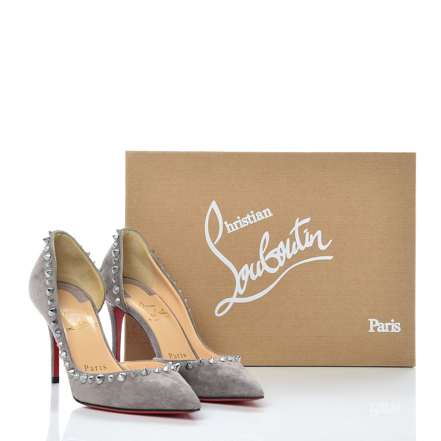 Veau Velours Irishell 85 Pumps 34 Storm Gun Metal