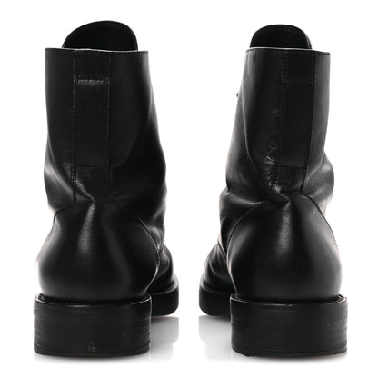 Louis Vuitton Calfskin Flat Ranger Boots 36.5 Black 5 of 11