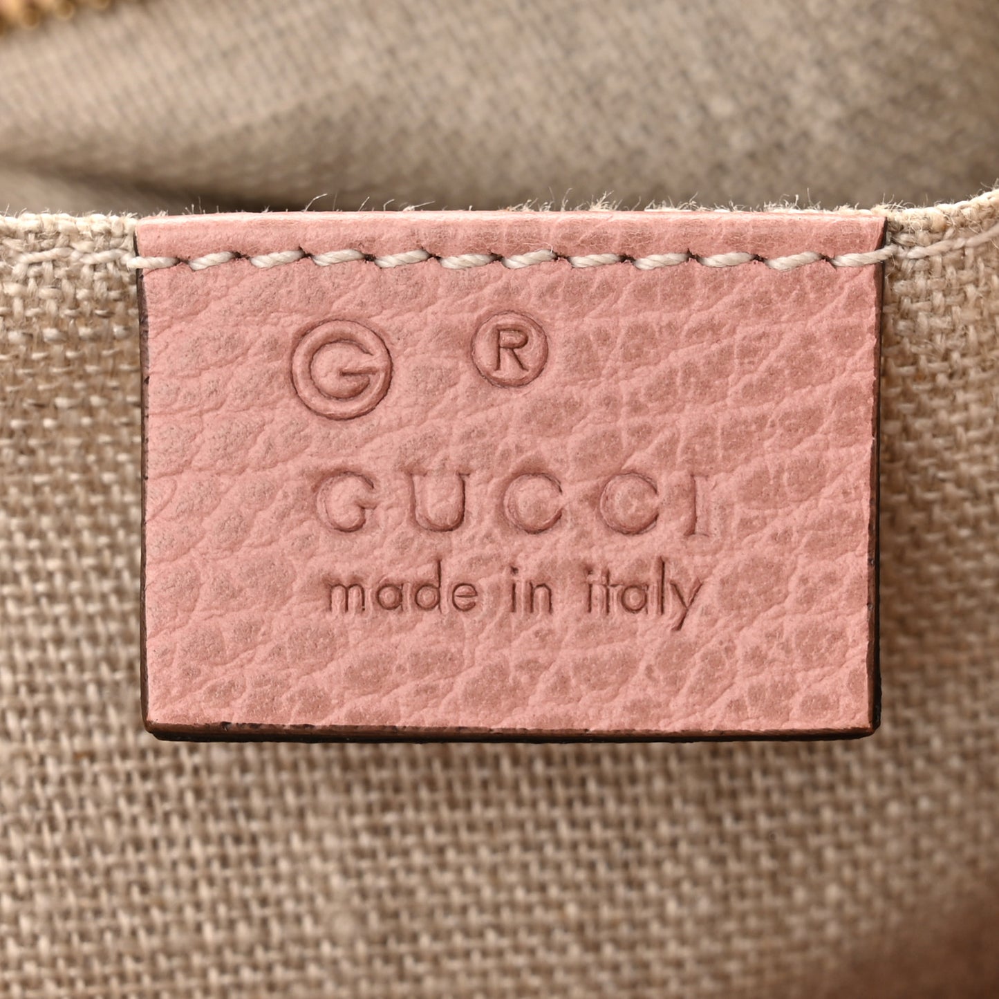 Monogram Mini Bree Messenger Bag Beige Soft Pink