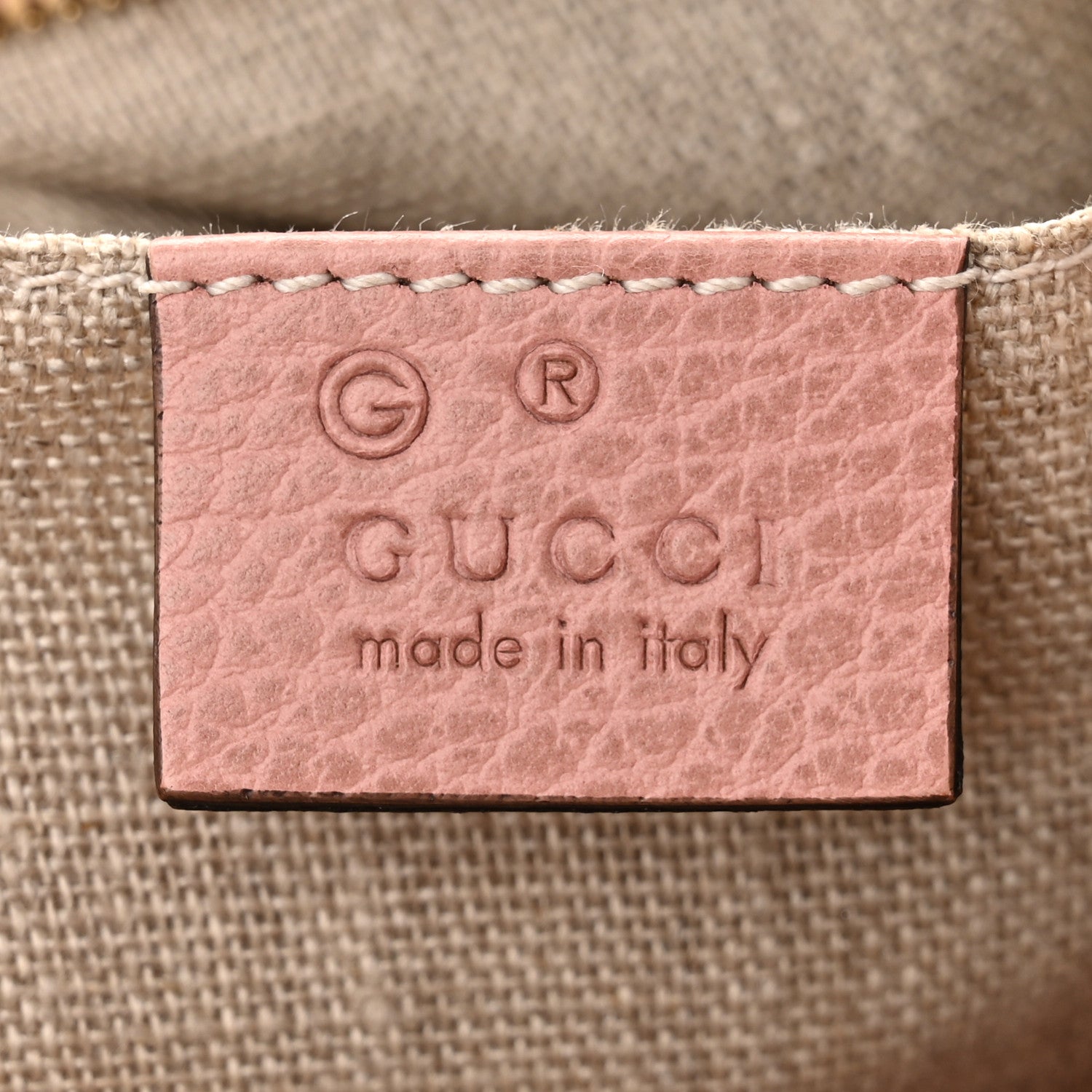 Gucci Monogram Mini Bree Messenger Bag Beige Soft Pink 6 of 12
