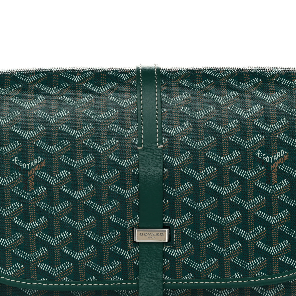 Goyardine Belvedere II MM Messenger Bag Green