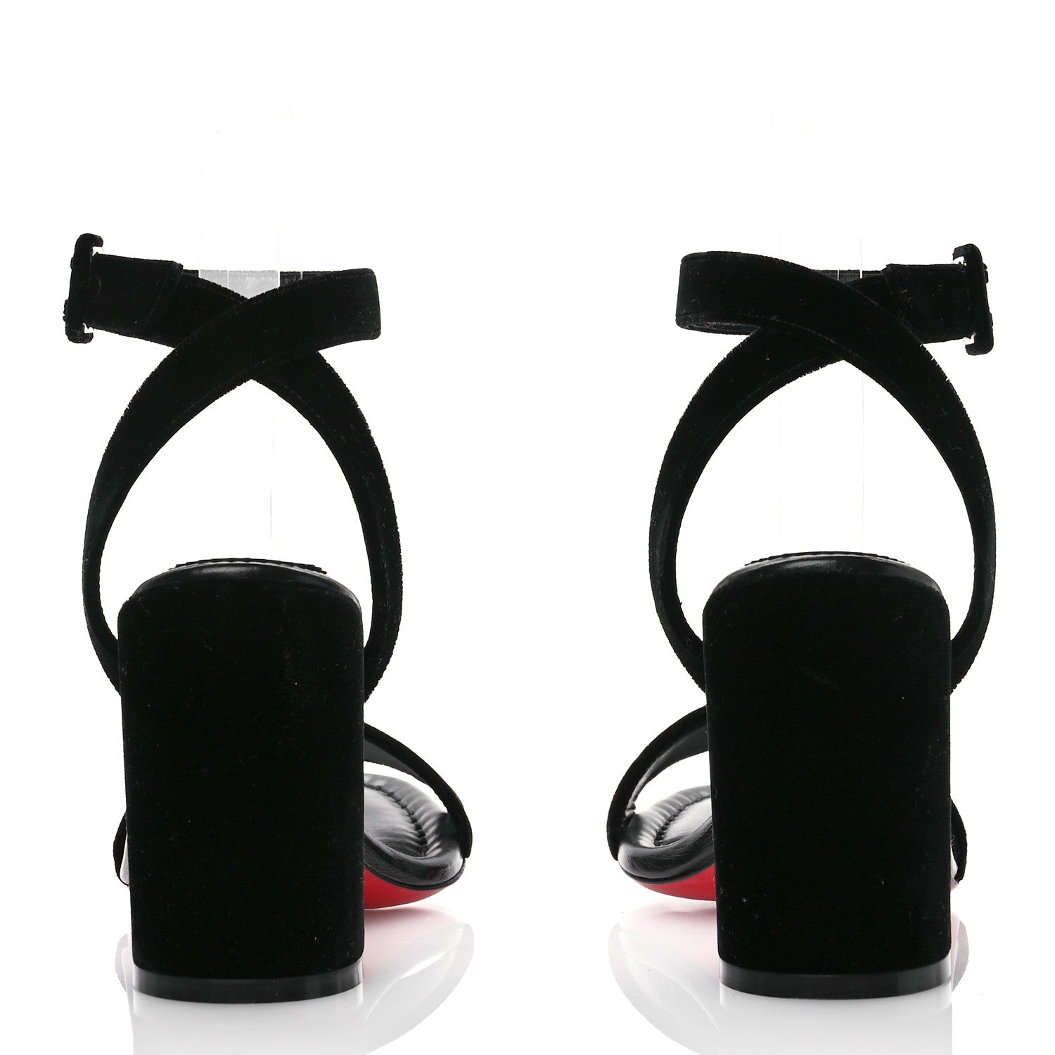 Christian Louboutin Veau Velours Miss Sabina 85 Sandals 36 Black 5 of 8