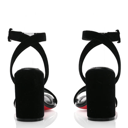 Christian Louboutin Veau Velours Miss Sabina 85 Sandals 36 Black 5 of 8