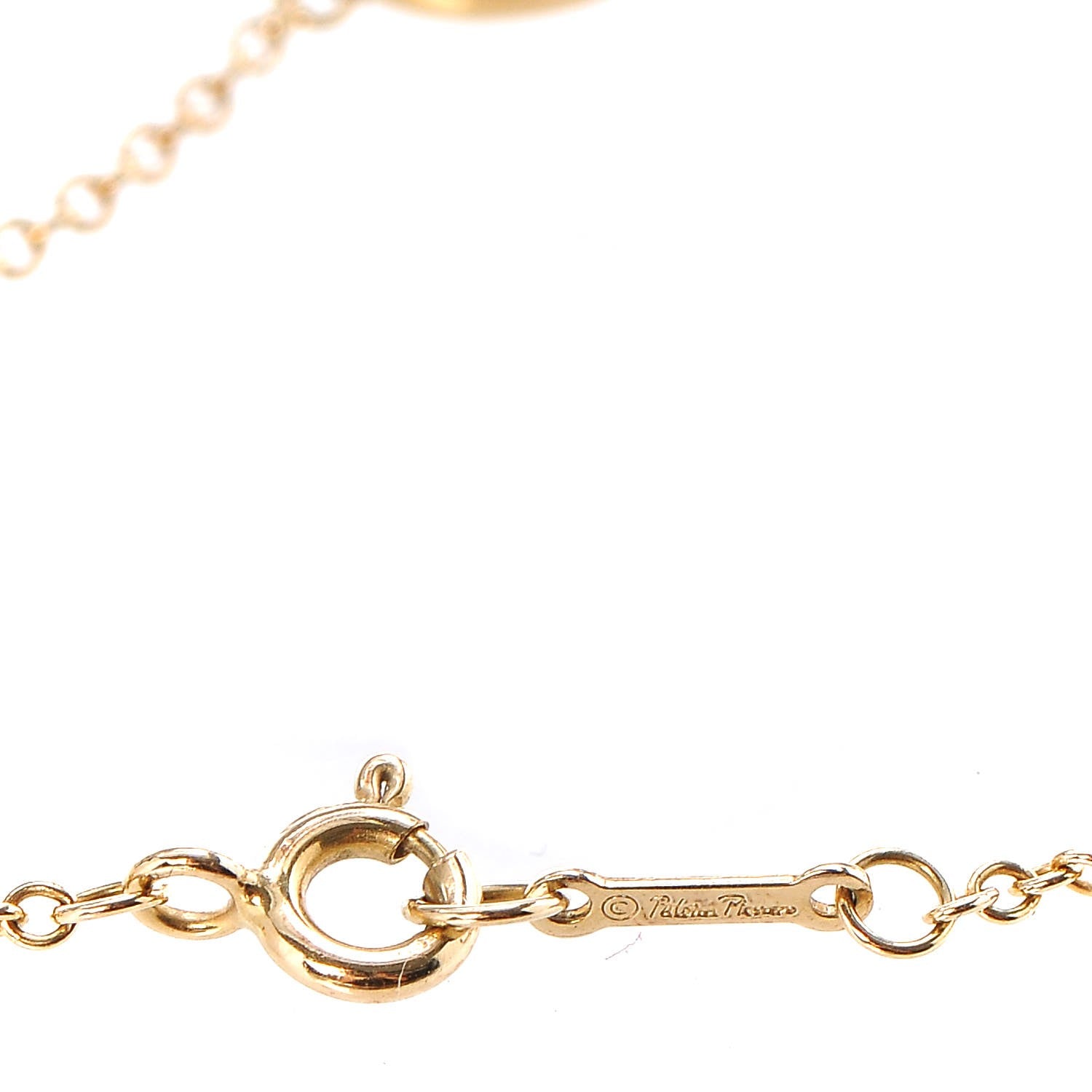 Tiffany 18K Yellow Gold Citrine Paloma Picasso Olive Leaf Bracelet 4 of 5