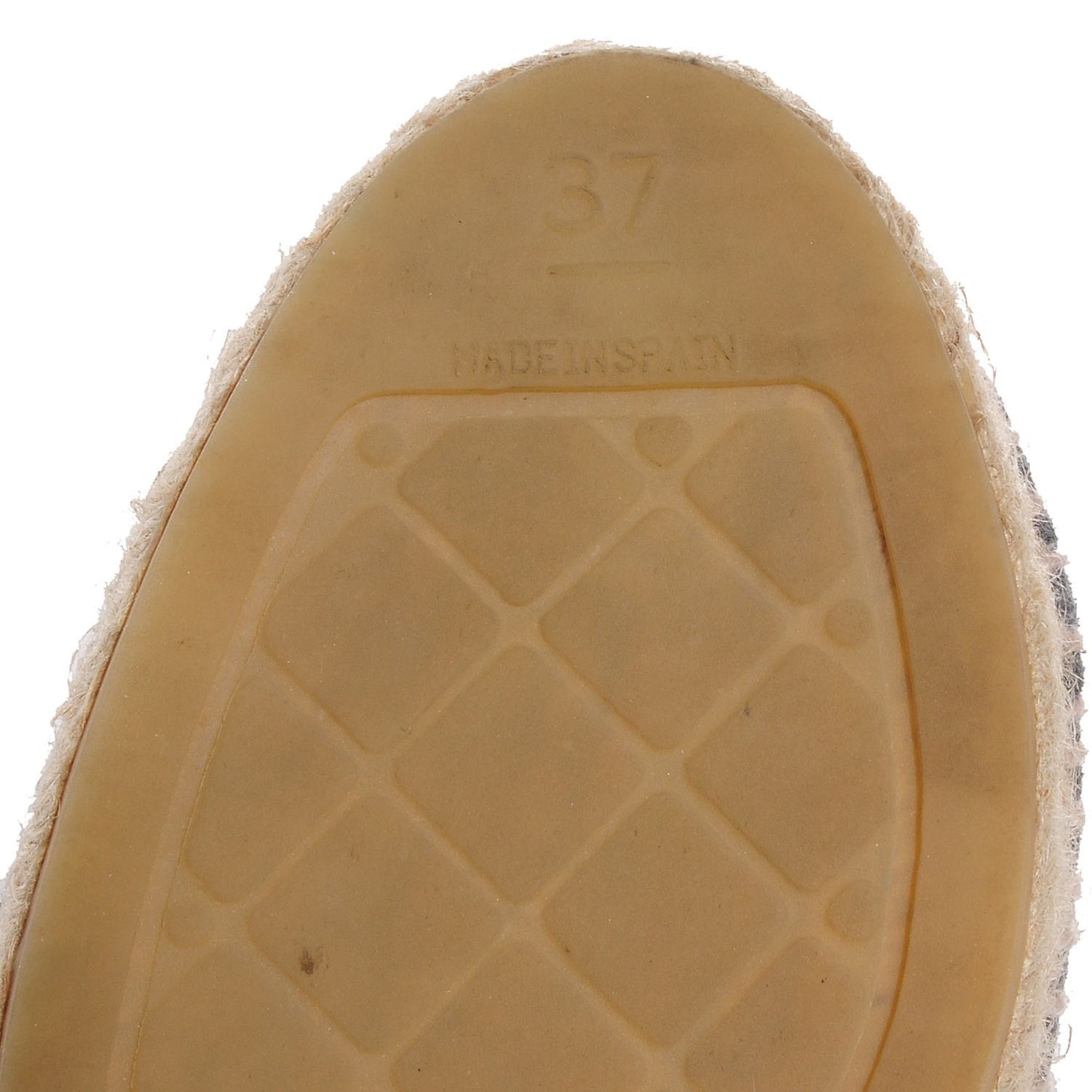 Striated Suede Espadrilles Dark Grey 37