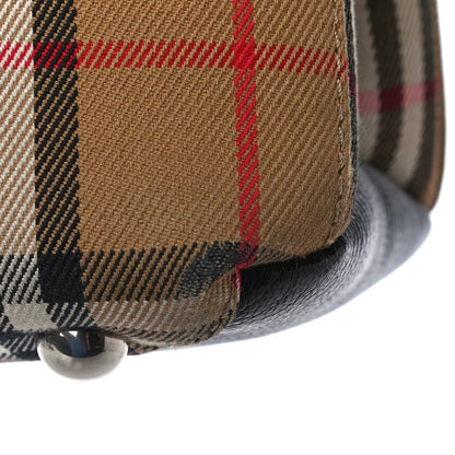 Burberry Goatskin Vintage Check Medium Banner Tote Black 12 of 14