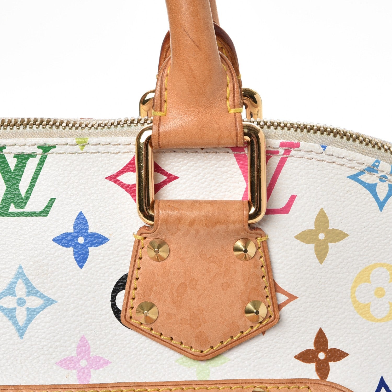 Louis Vuitton Monogram Multicolor Alma White 10 of 19