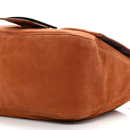 Fendi Nubuck Big Forever Mama Baguette Brown 9 of 10