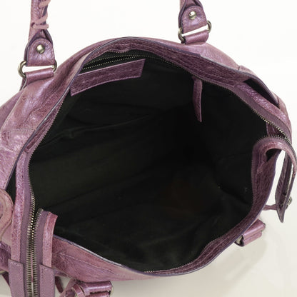 Balenciaga Agneau Classic Hardware City Metallic Purple 5 of 14