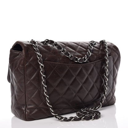Chanel Lambskin Quilted Jumbo Hybrid Reissue Flap Brown 3 of 13
