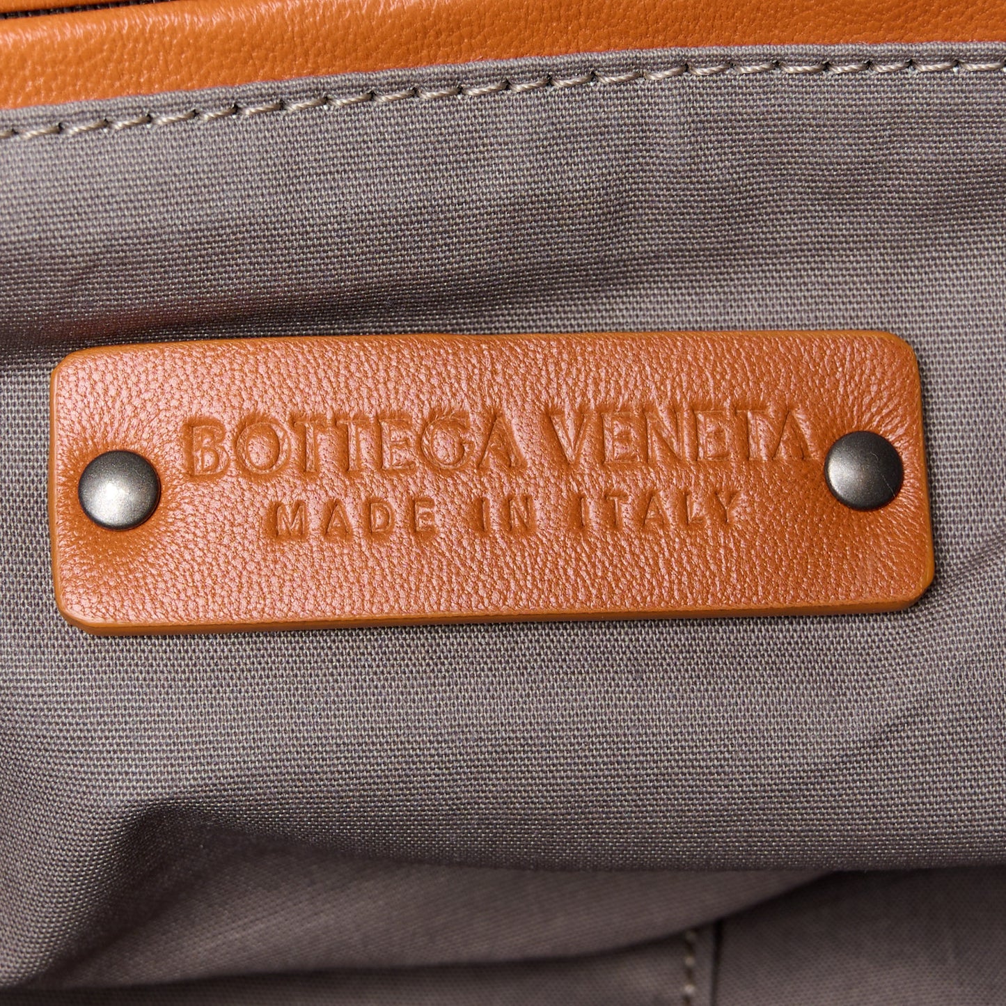 Nappa Intrecciato Crossbody Bag Dark Calvados