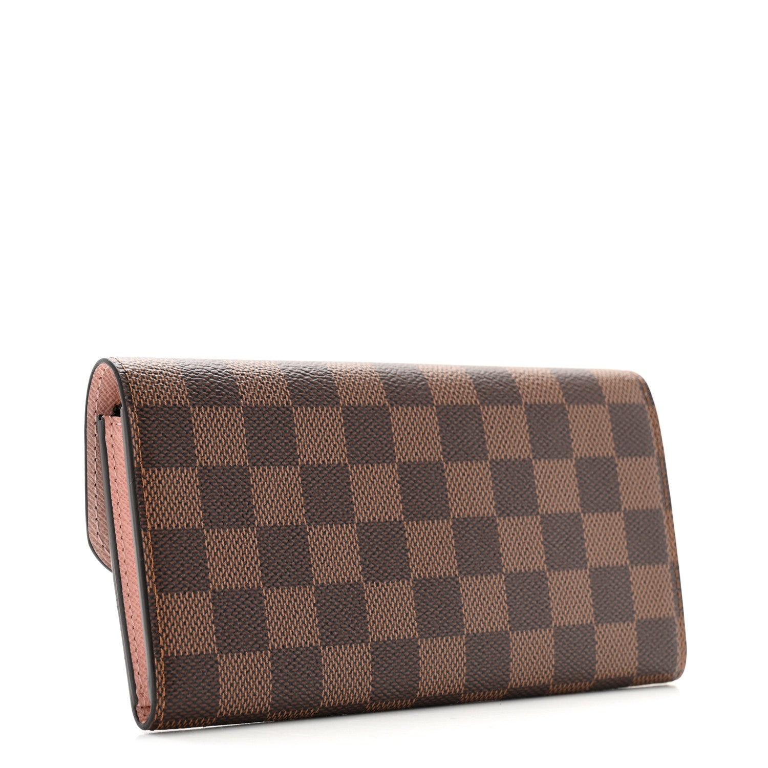 Louis Vuitton Damier Ebene Emilie Wallet Rose Ballerine 2 of 6