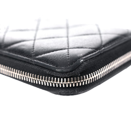 Chanel Caviar Quilted Medium Zip Around Wallet Black 12 of 25