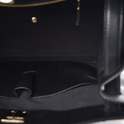 Valentino Garavani Calfskin Studded Large JoyLock Satchel Black 11 of 20