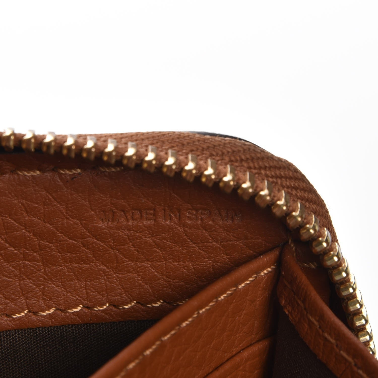 Chloe Grained Calfskin Marcie Long Zip Around Wallet Tan 7 of 8