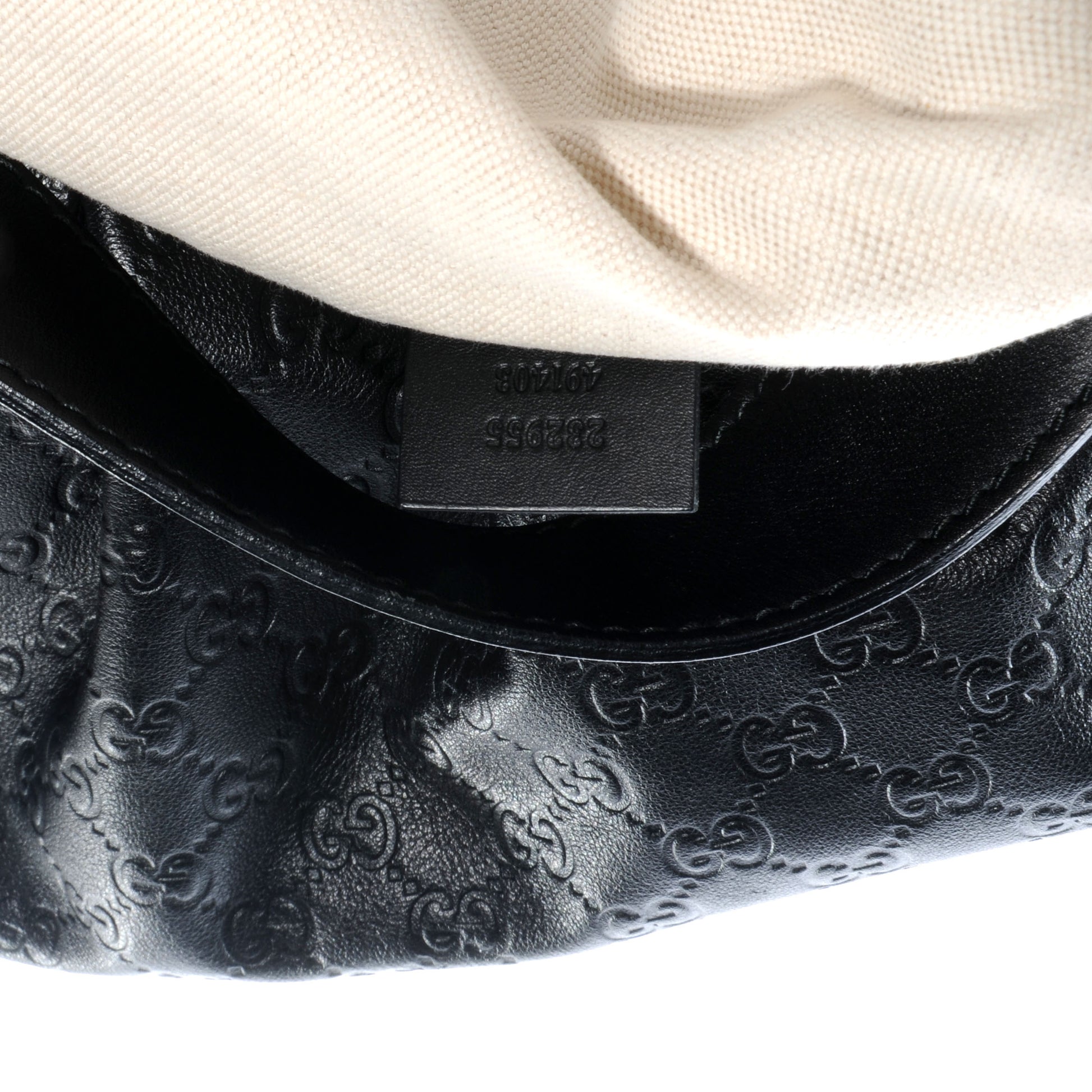 Gucci Guccissima Medium Sukey Hobo Black 6 of 7