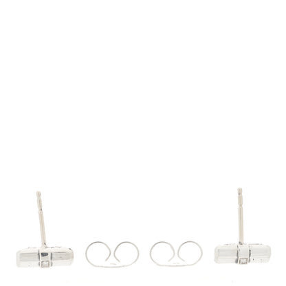 David Yurman Sterling Silver Diamond Lexington Barrel Earrings 3 of 4