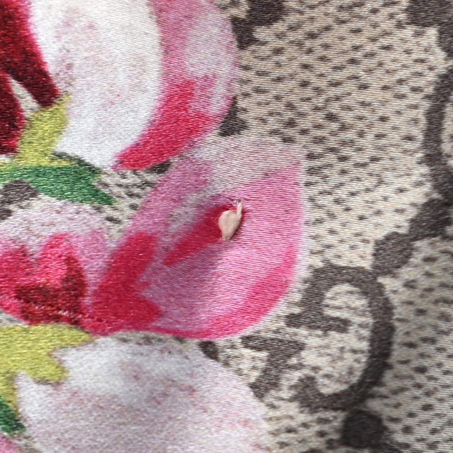 Silk Monogram Blooms Print Headband Antique Rose