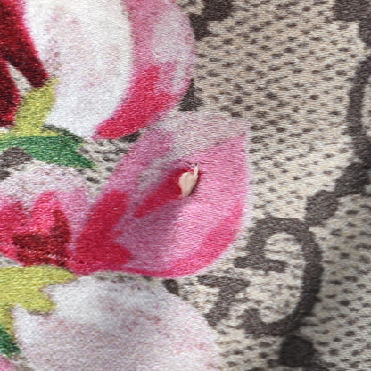 Gucci Silk Monogram Blooms Print Headband Antique Rose 6 of 12