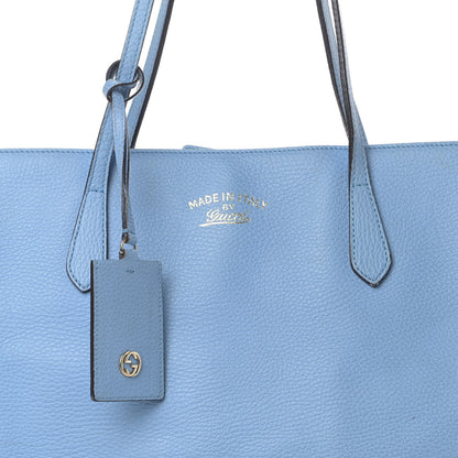 Gucci Dollar Calfskin Medium Swing Tote Mineral Blue 10 of 14