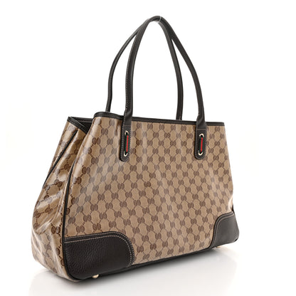 Gucci Crystal Monogram Large Princy Tote Dark Brown 3 of 11