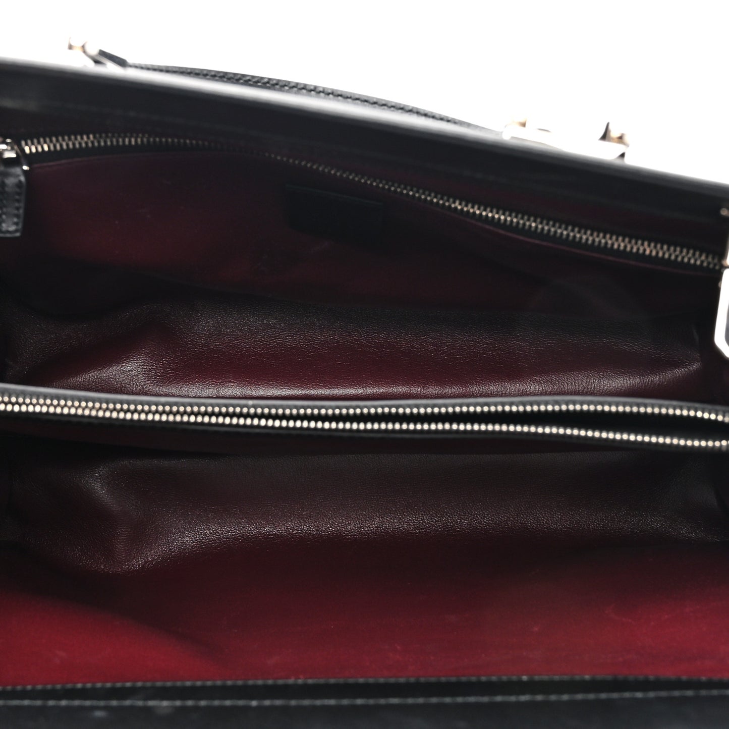 Smooth Calfskin Medium Zumi Top Handle Bag Black