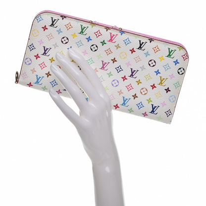 Louis Vuitton Monogram Multicolor Insolite Wallet White Litchi 2 of 7