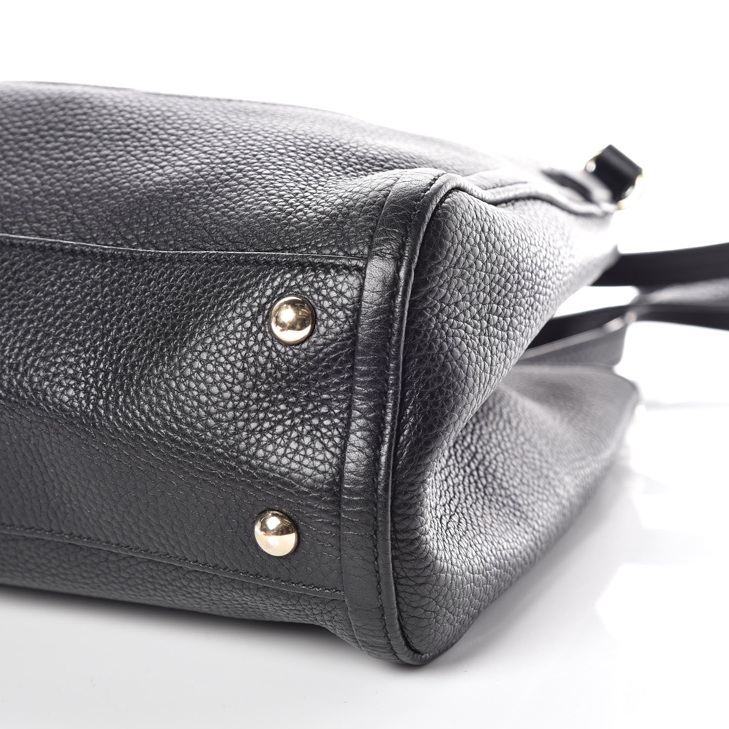 Gucci Pebbled Calfskin Small Soho Shoulder Bag Black 7 of 12