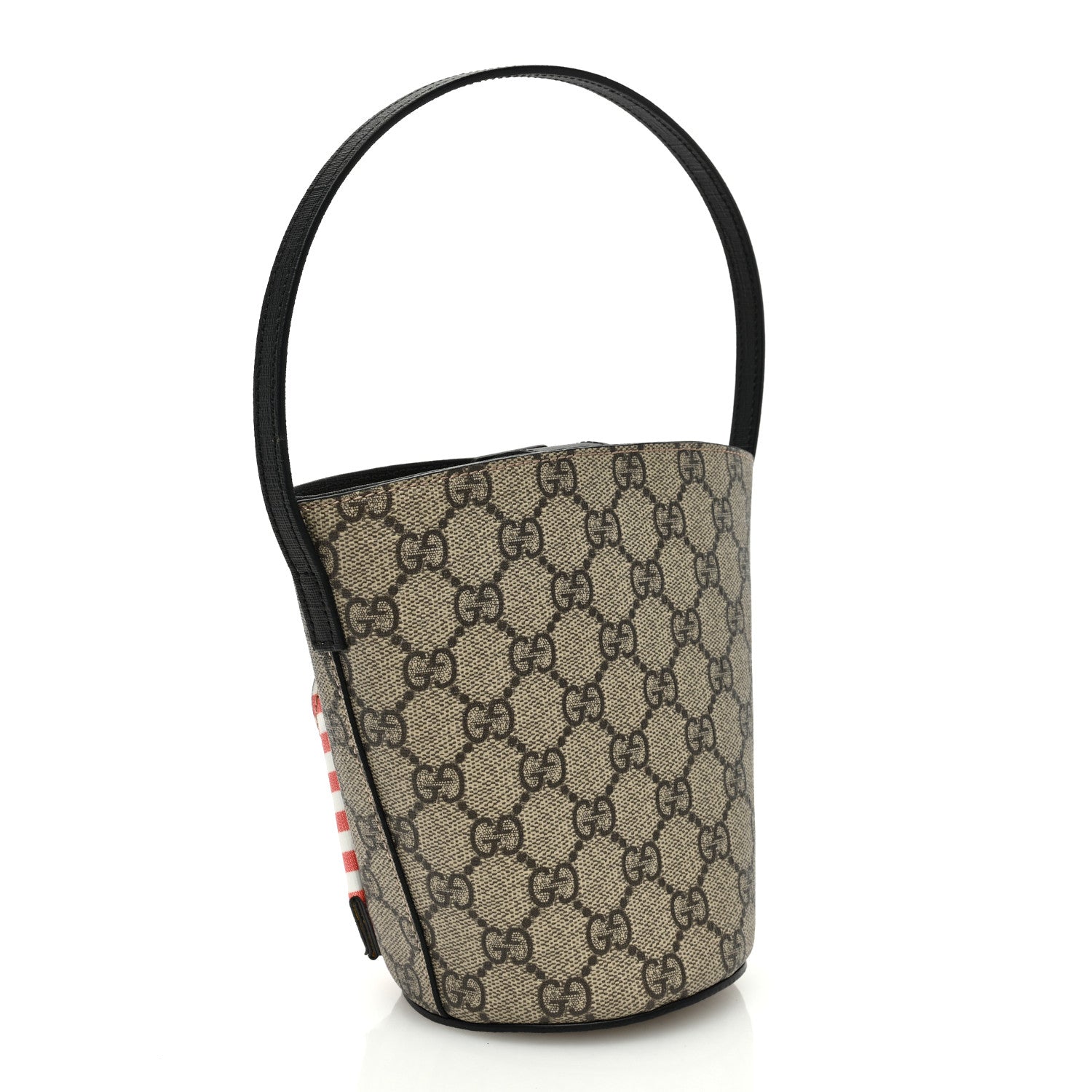 Gucci GG Supreme Monogram Childrens Chick Bucket Bag Black 3 of 11