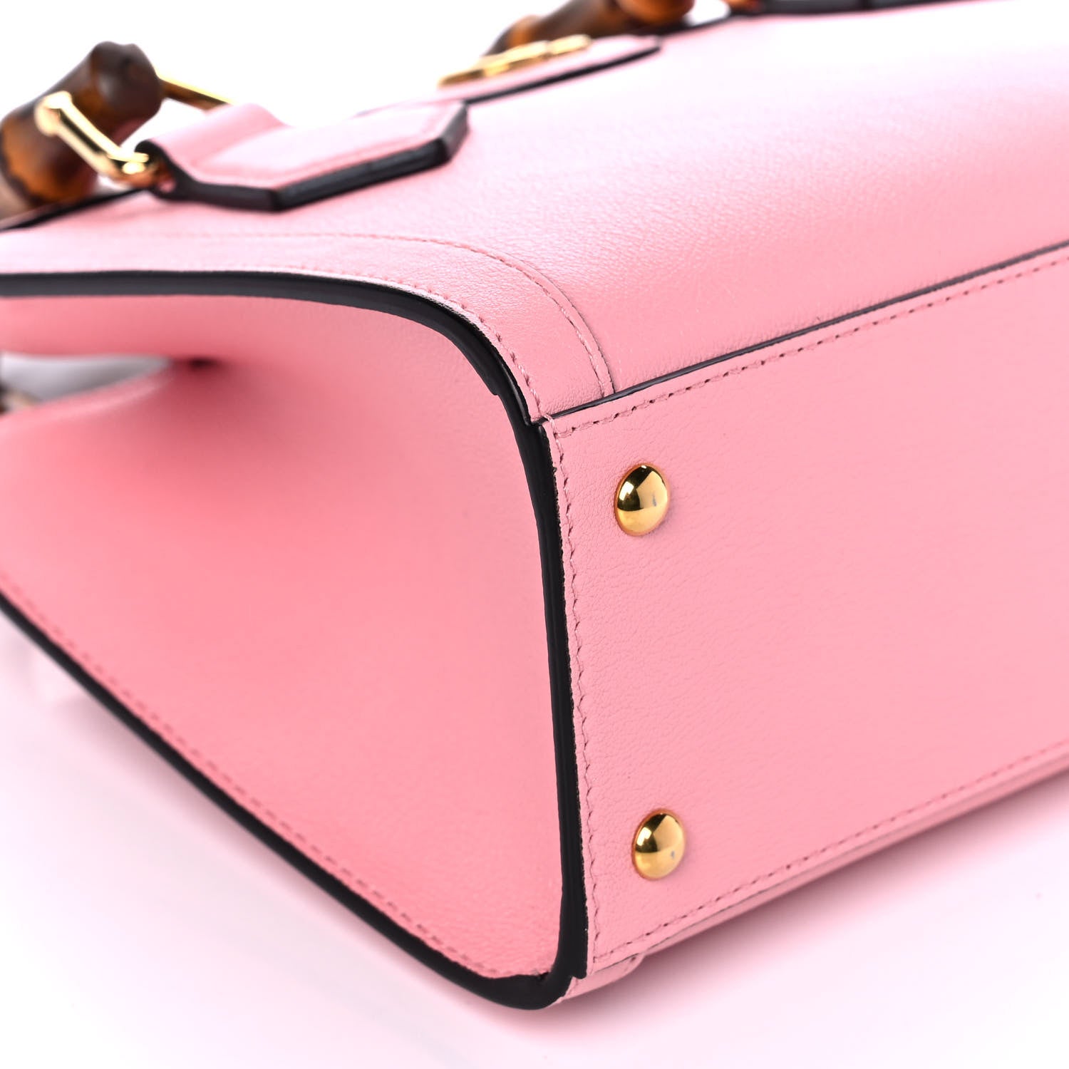 Gucci Wonka Grain Calfskin Mini Diana Tote Bag Wild Rose Fuxia Fluo 10 of 13