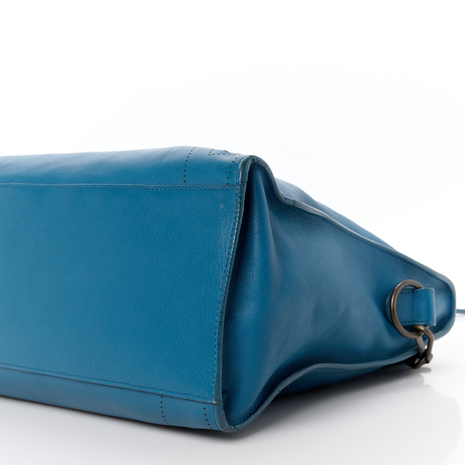 Balenciaga Veau Soyeux Perforated Blackout Hardware City Blue Canard 12 of 14
