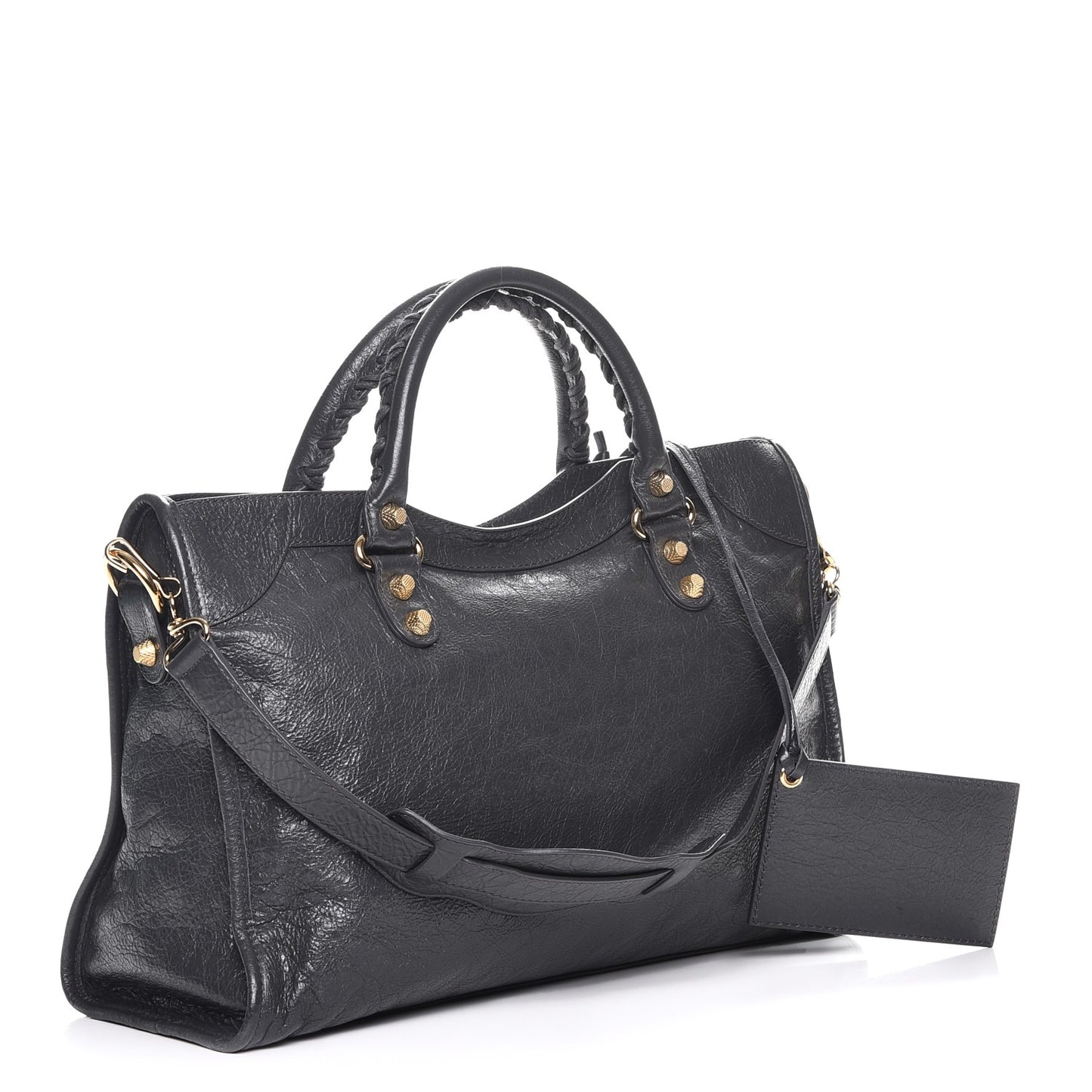 Agneau Giant 12 Gold Hardware City Gris Fossile