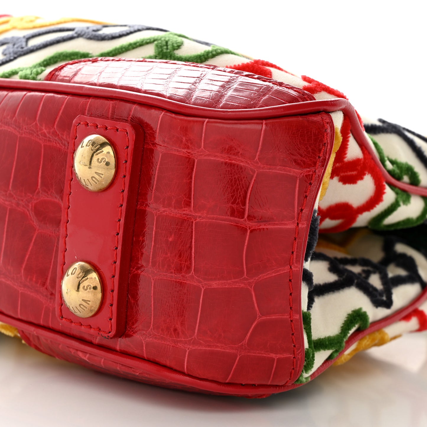 Alligator Velvet Chains Mini Linda Red Green Yellow