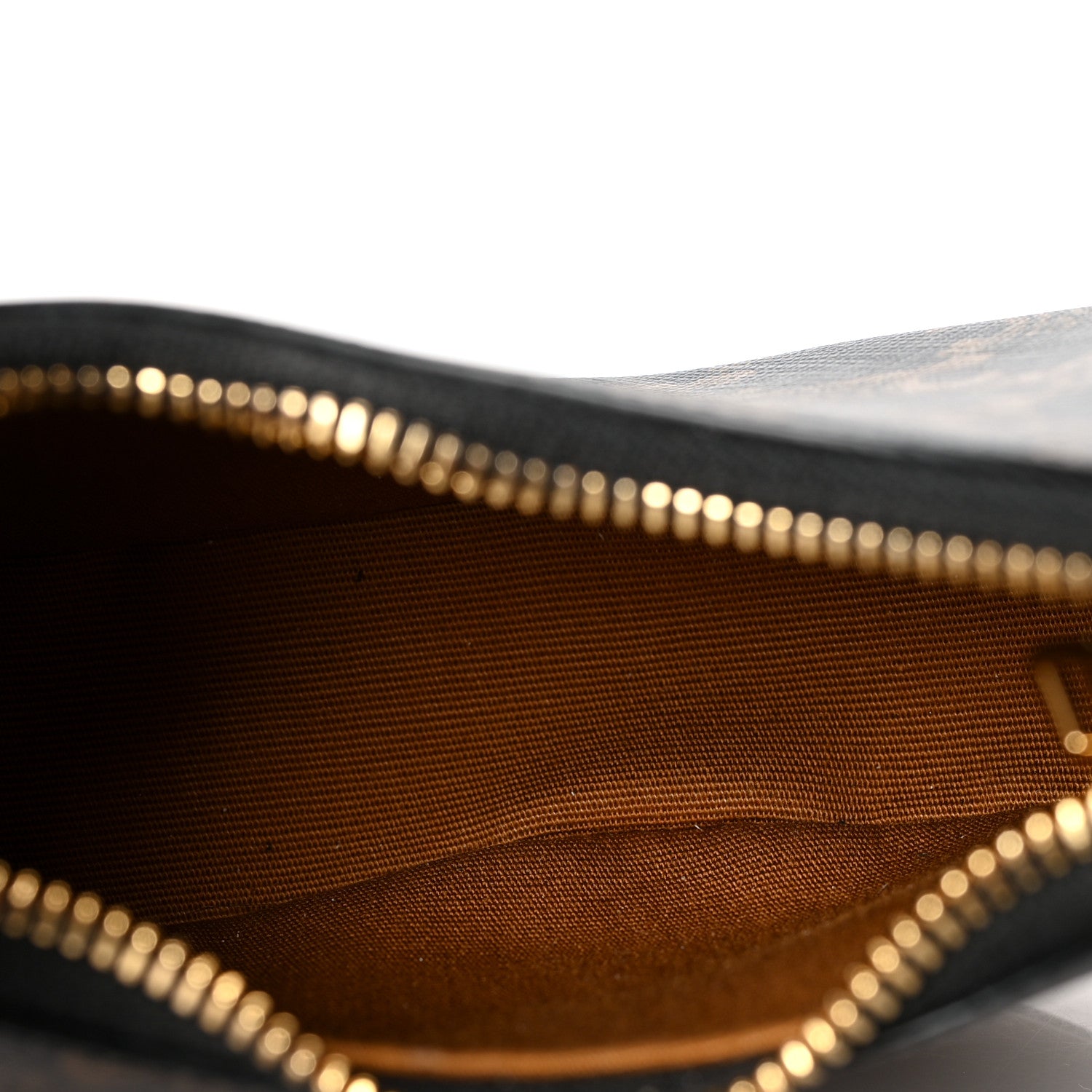 Celine Canvas Calfskin Mini Ava Triomphe Shoulder Bag Tan 5 of 9