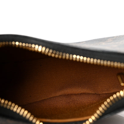 Celine Canvas Calfskin Mini Ava Triomphe Shoulder Bag Tan 5 of 9