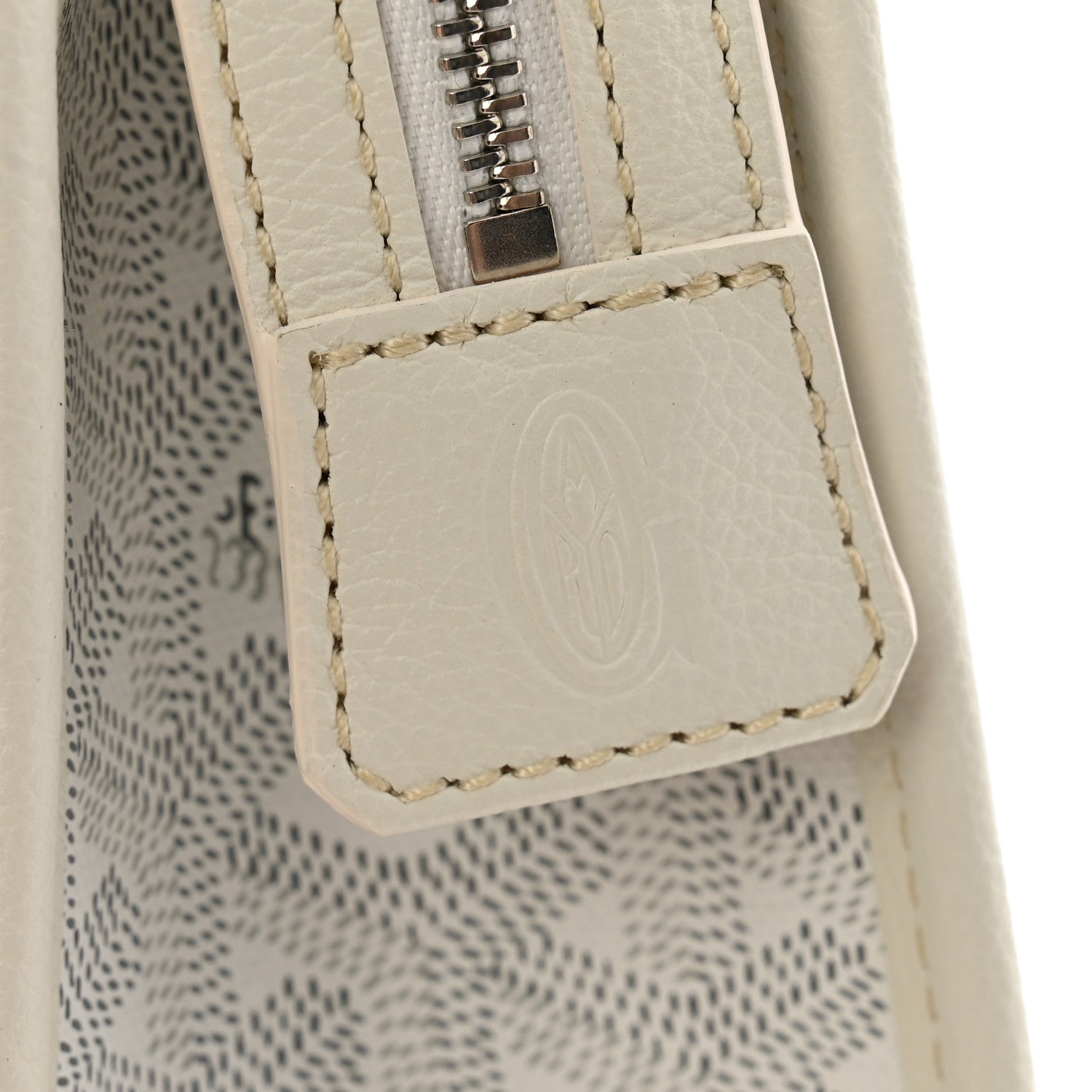 Goyard Goyardine Jouvence MM Toiletry Pouch White 6 of 11