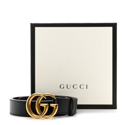 Gucci Calfskin Double G 30mm Belt 85 34 Black 7 of 7