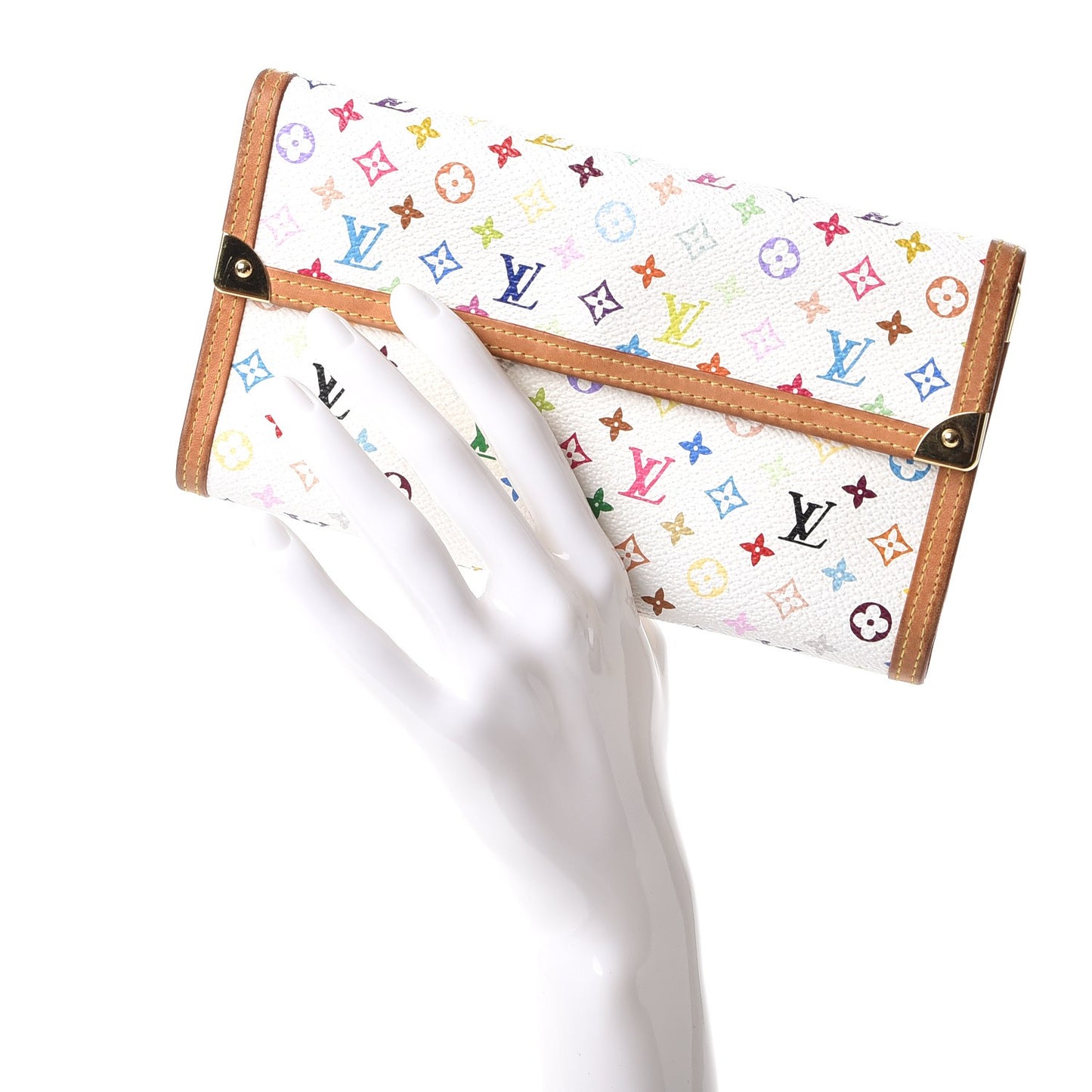 Monogram Multicolor Porte Tresor International Wallet White