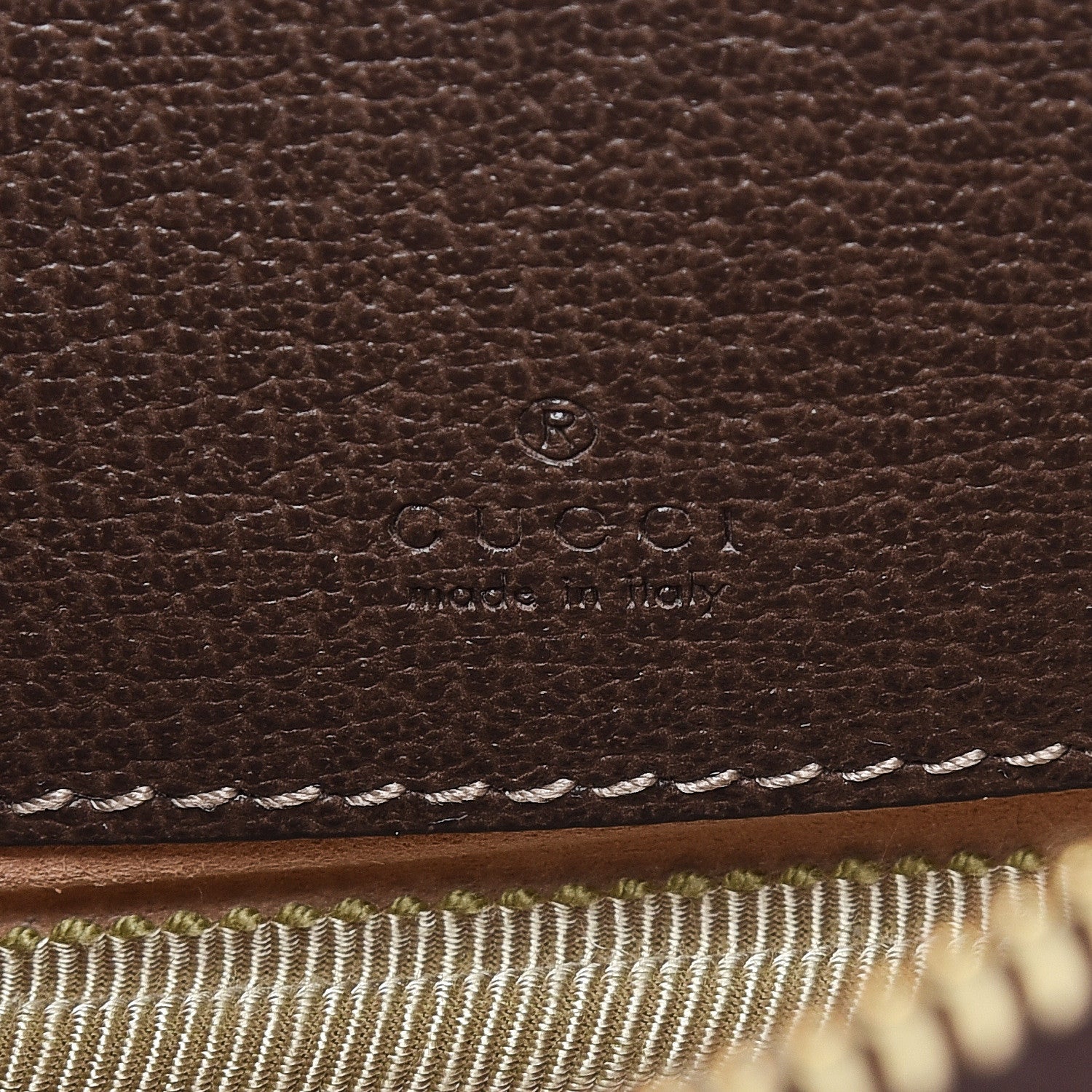 Gucci GG Supreme Monogram Ophidia Phone Case Wristlet Brown 6 of 9