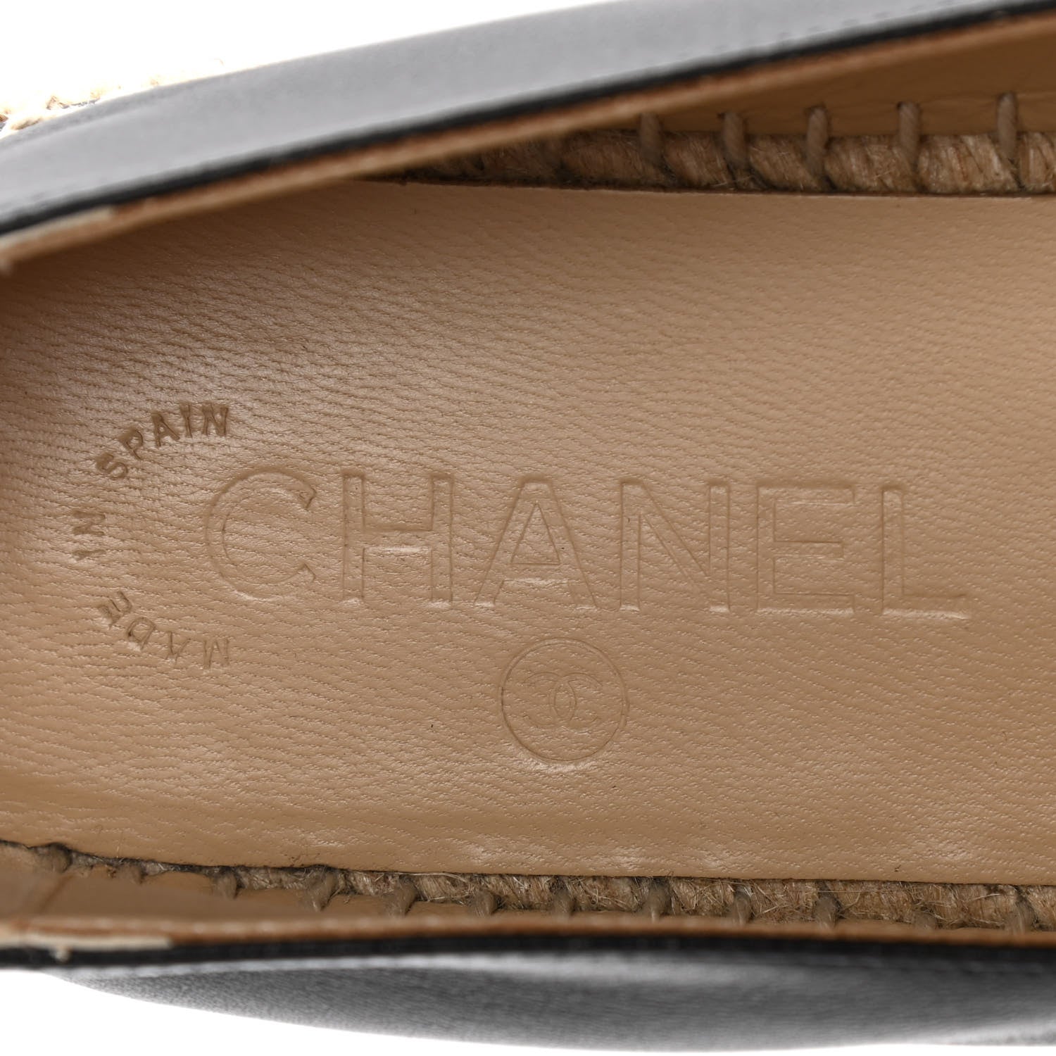 Chanel Lambskin CC Espadrilles 39 Black 9 of 10