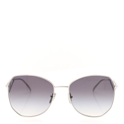 Prada Metal Symbole Triangle Logo Sunglasses SPR57Y Smoky Grey 2 of 9