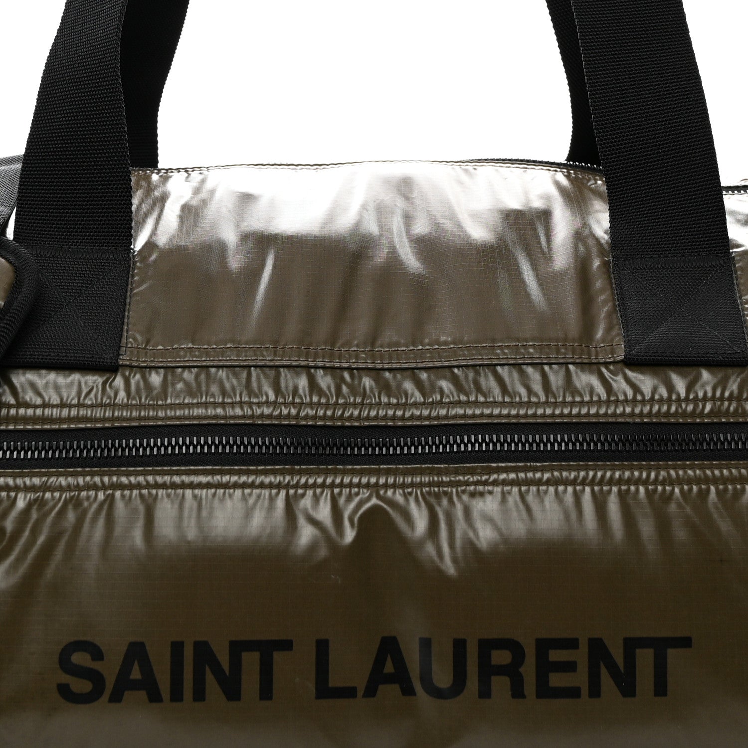 Saint Laurent Nylon Nuxx Ripstop Duffle Khaki 6 of 8
