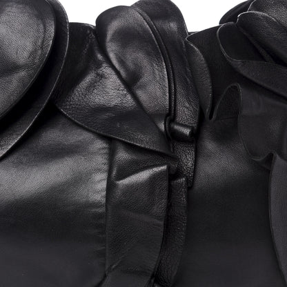 Prada Nappa Mordore Ruffle Shoulder Bag Black 9 of 9