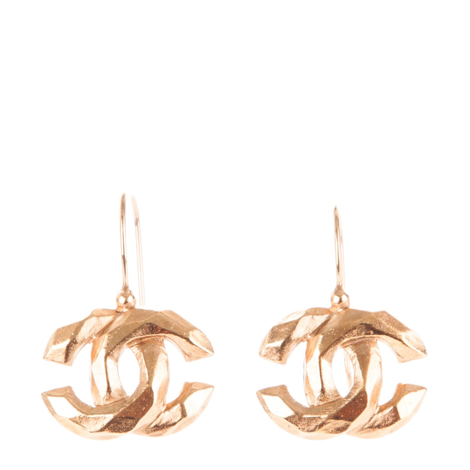 Chanel CC Drop Earrings Gold 1 of 5