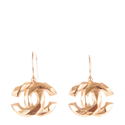 Chanel CC Drop Earrings Gold 1 of 5