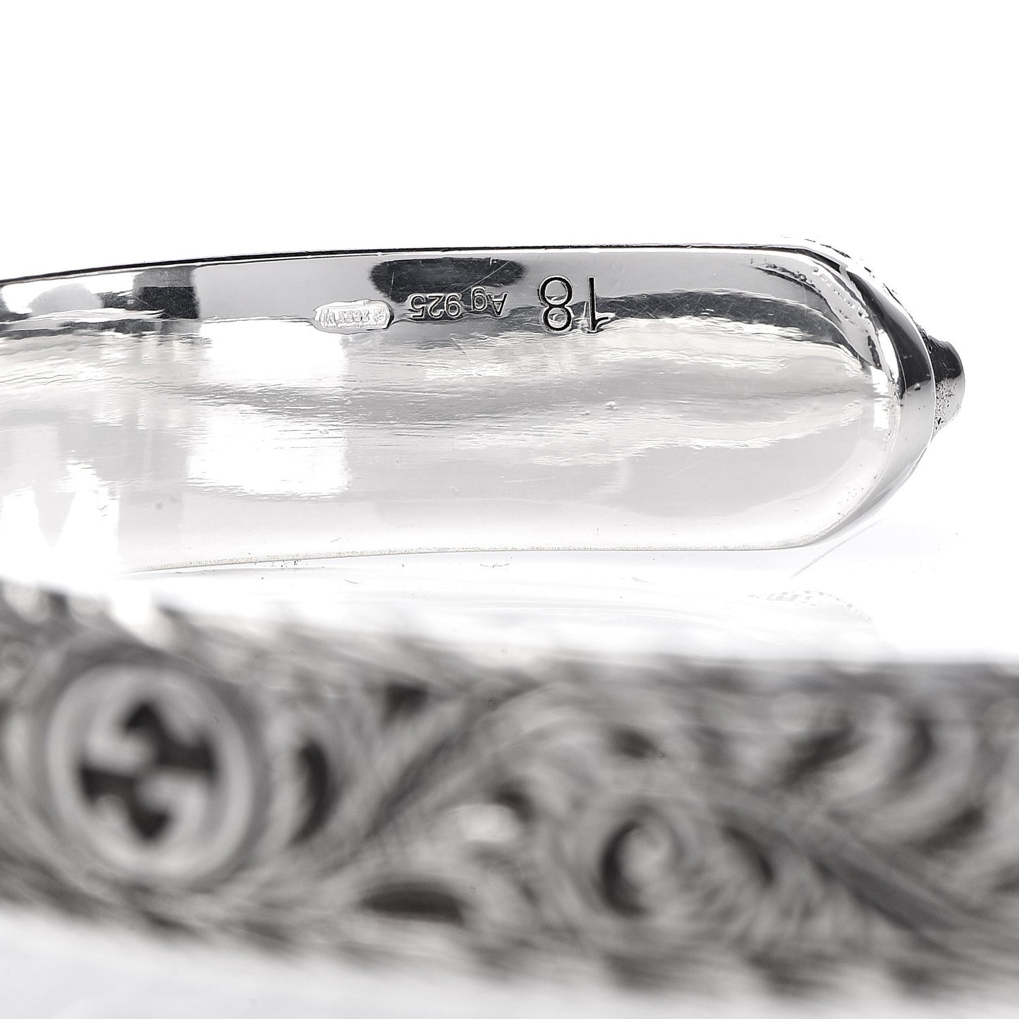 Sterling Silver Tiger Cuff Bracelet