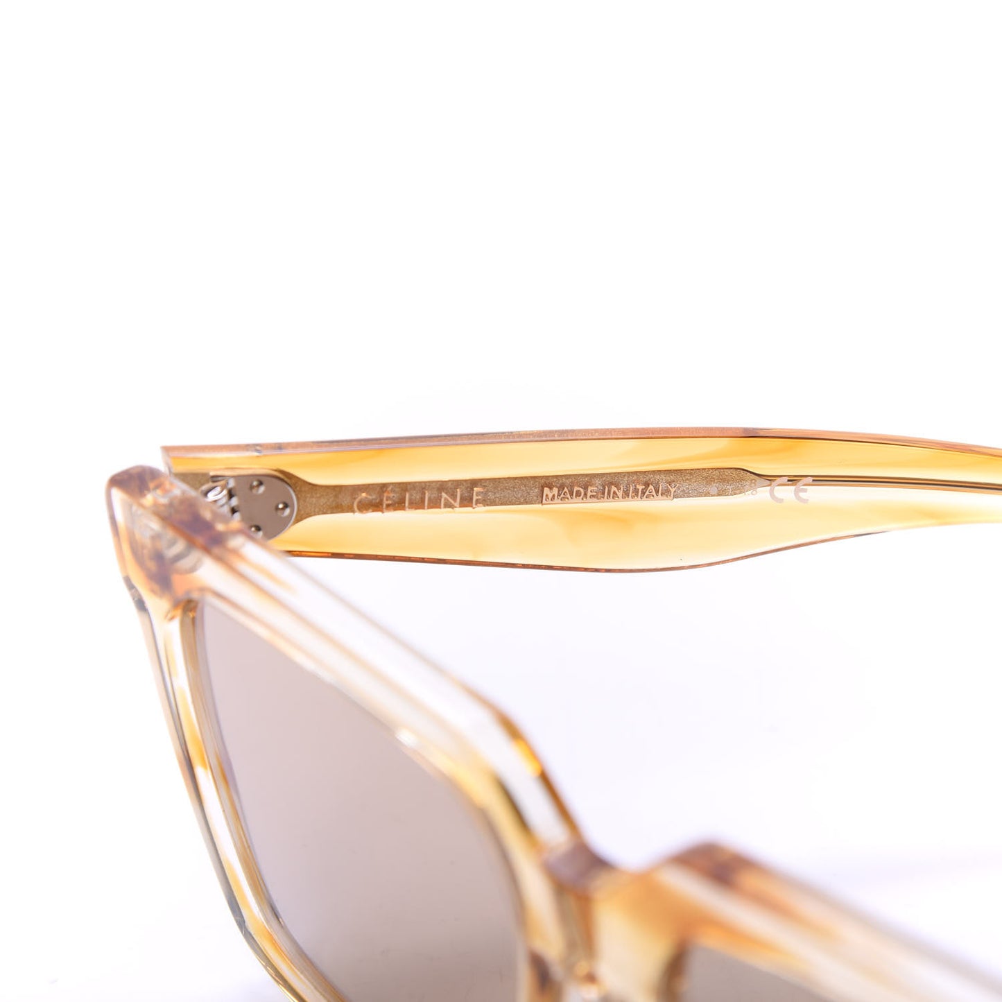 Oversized Square Sunglasses CL40055F Yellow