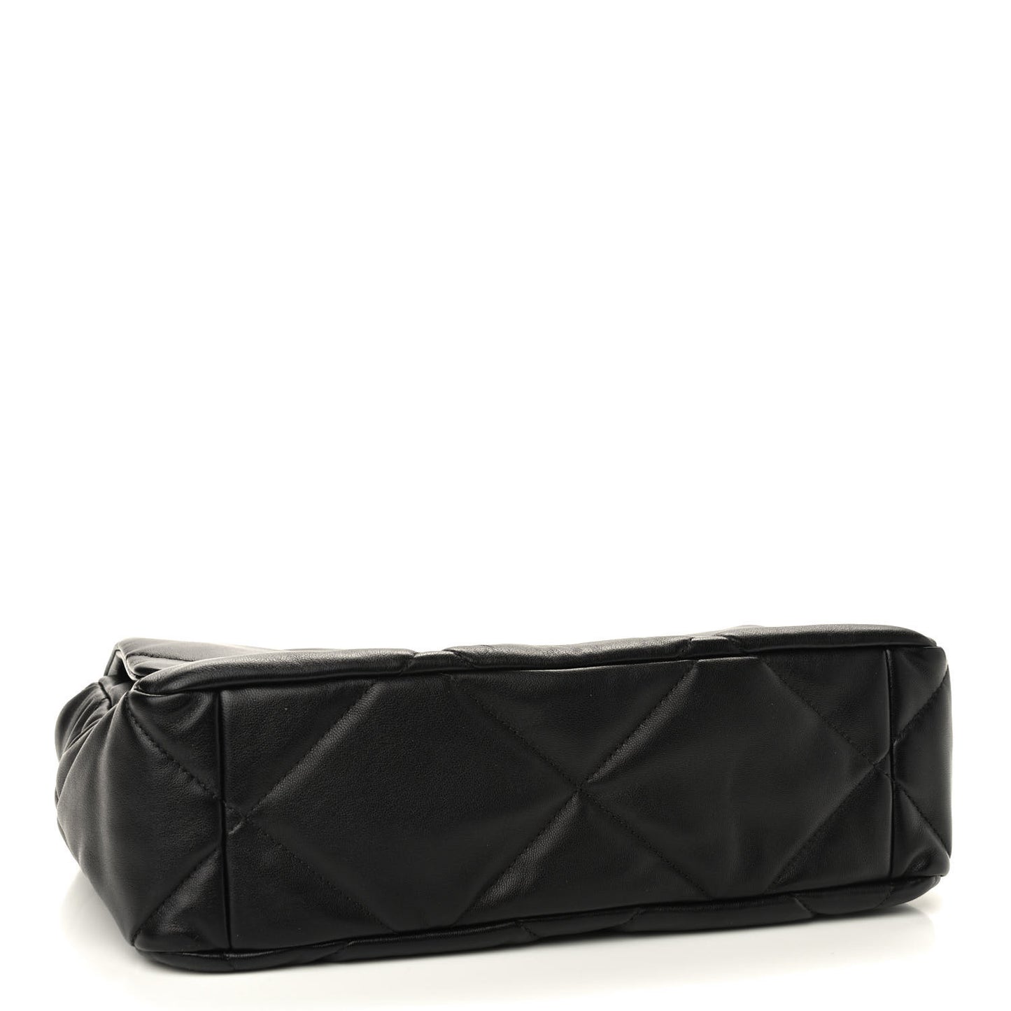 Lambskin Quilted Large Chanel 19 Flap Black